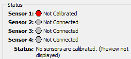 Sensor status