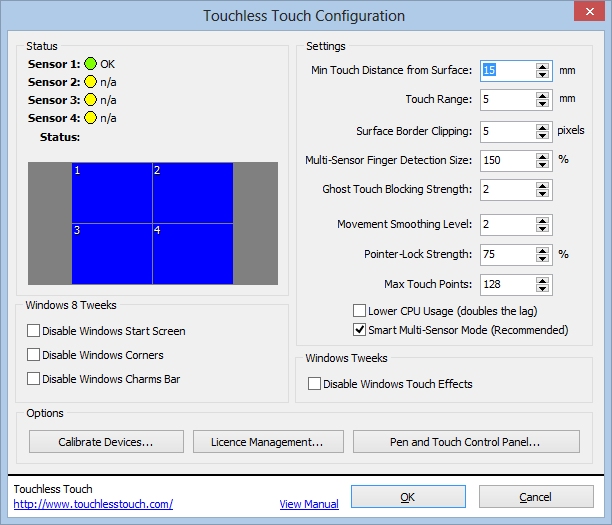 Windows 8 Touchless Touch full